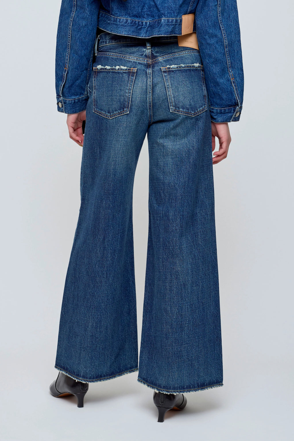 Moussy Mcdavid Straight Baggy Jean - Dark Blue