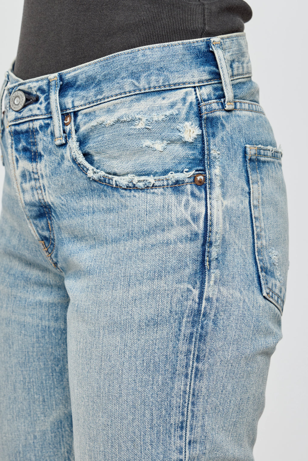 Moussy Arverne Low Rise Straight Jean