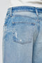 Moussy Lowell Super Wide Jeans - Light Blue