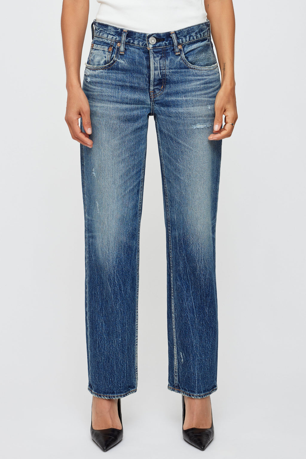 Moussy Cedarhurst Straight-Low