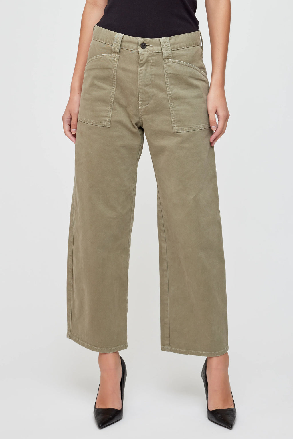 Moussy Pomonok Gusset Cargo Pants - Khaki