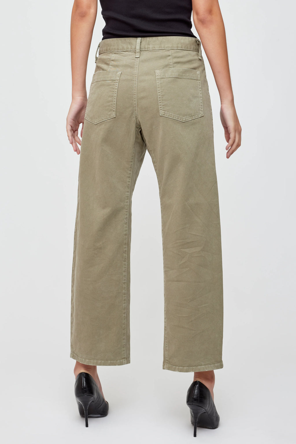 Moussy Pomonok Gusset Cargo Pants - Khaki