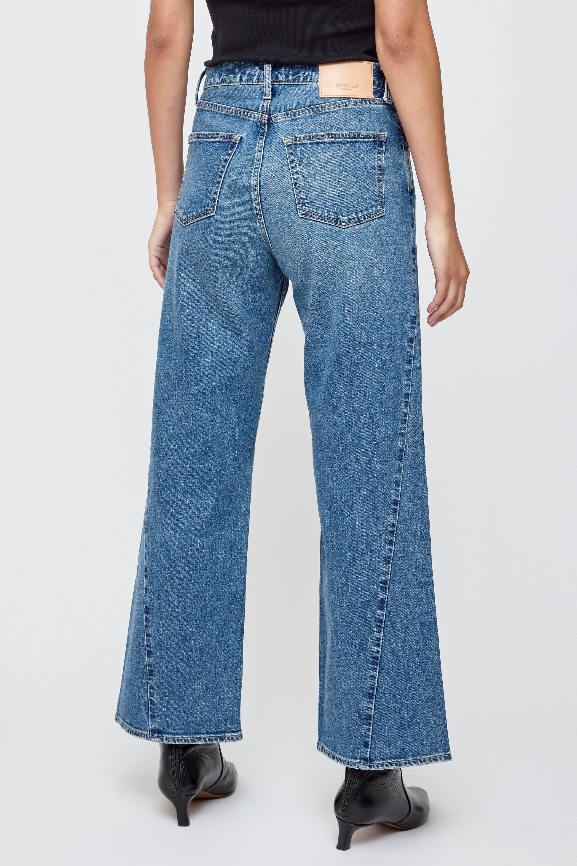 Moussy Salisbury Wide Pant  - Blue