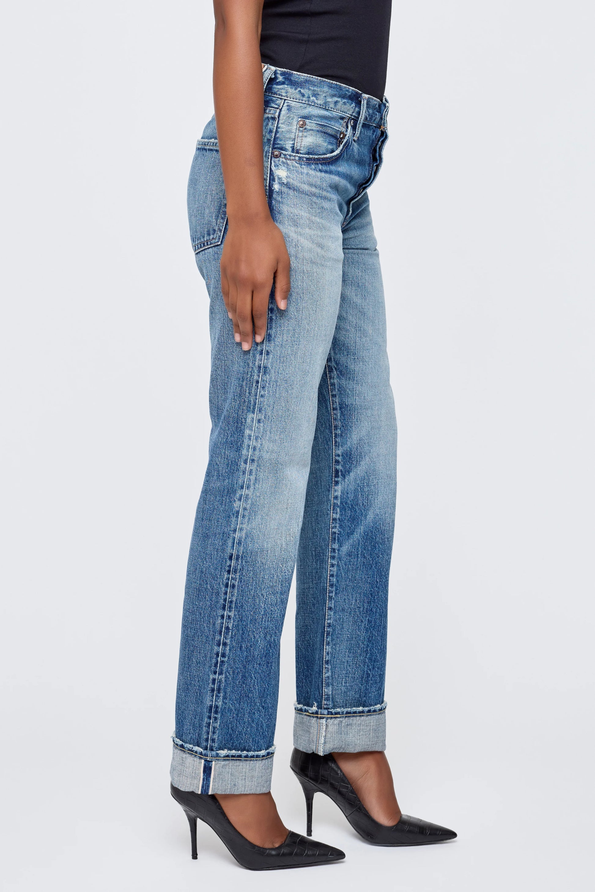Moussy Deltona Selvedge Straight