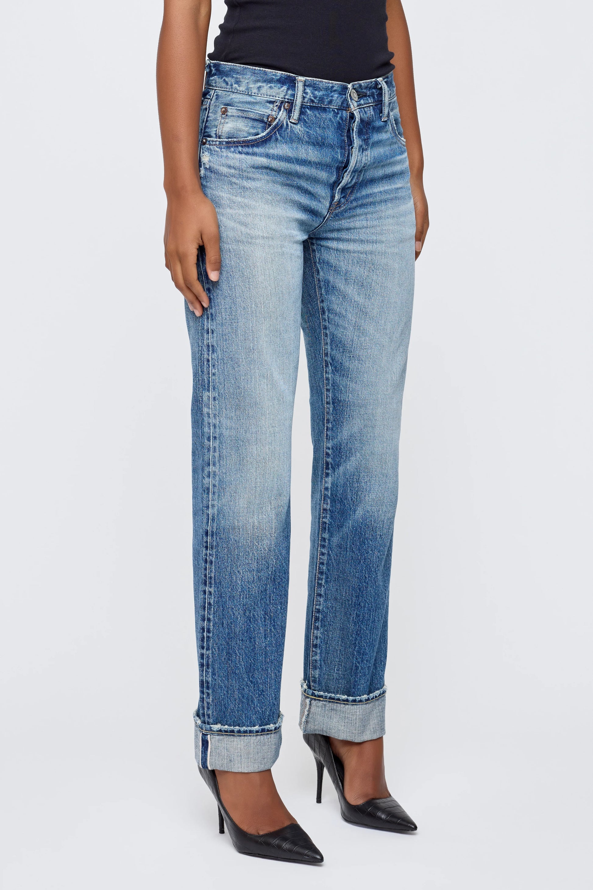 Moussy Deltona Selvedge Straight