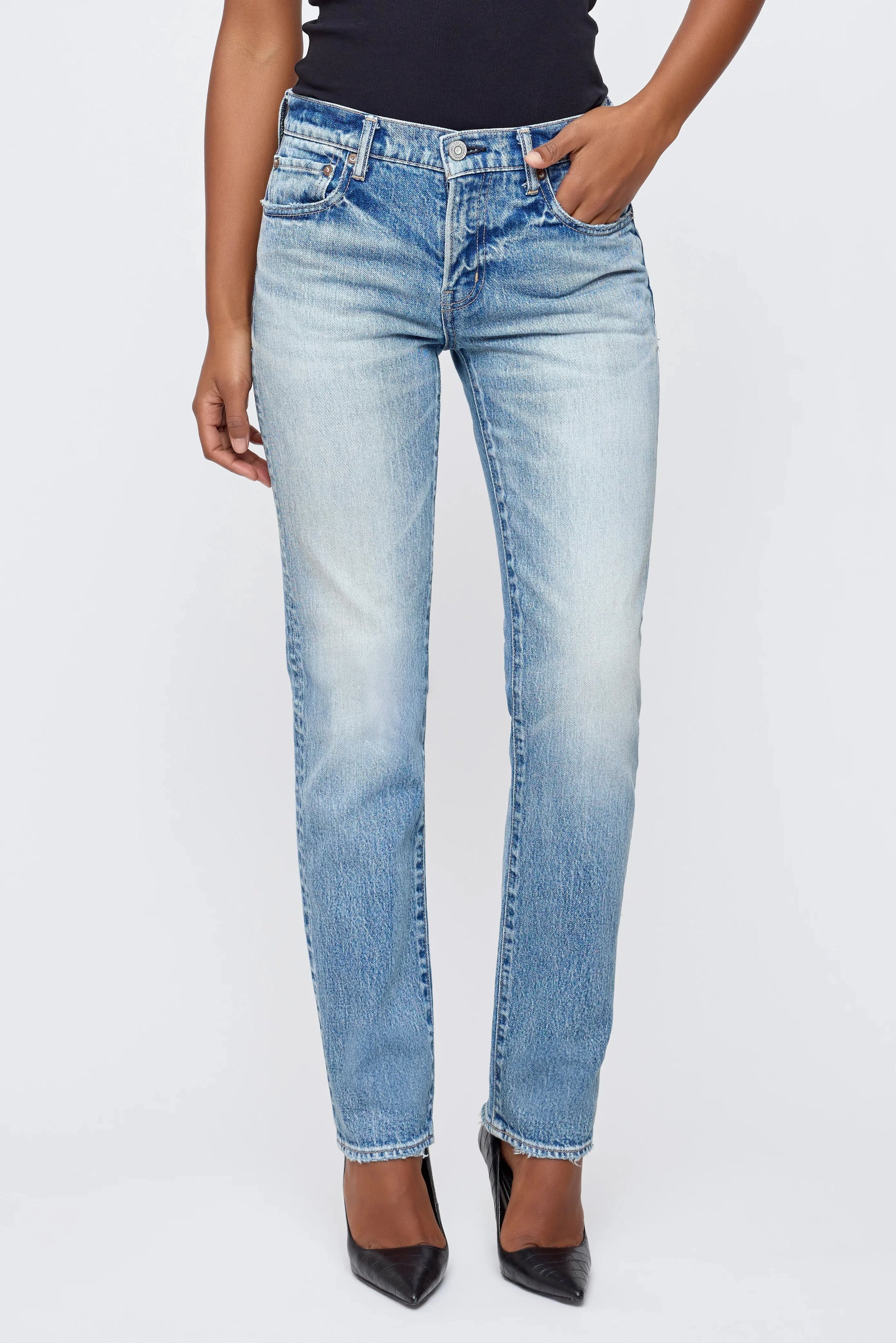 Moussy Deland Slim Straight