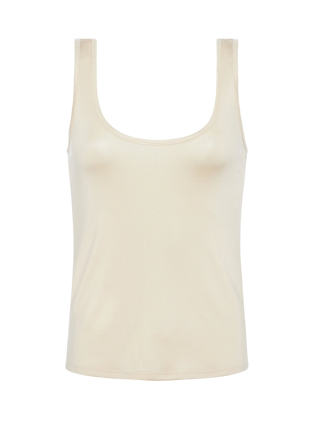 L'Agence Chrissy Scoop Neck Tank - Bone