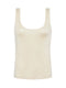 L'Agence Chrissy Scoop Neck Tank - Bone