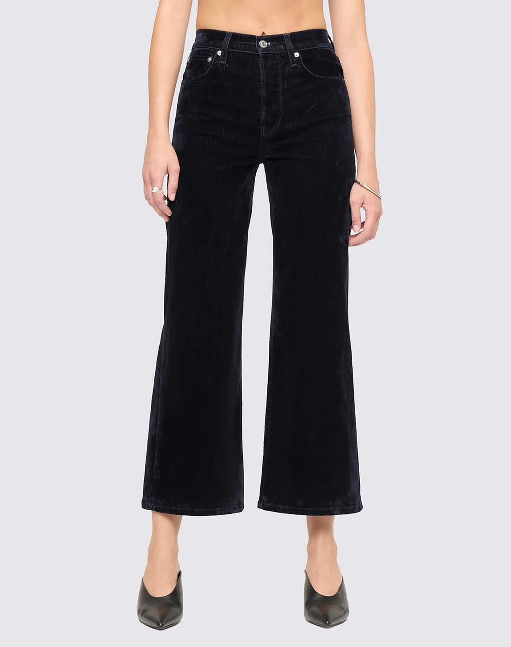 Re/Done Hight Rise Wide Leg Crop