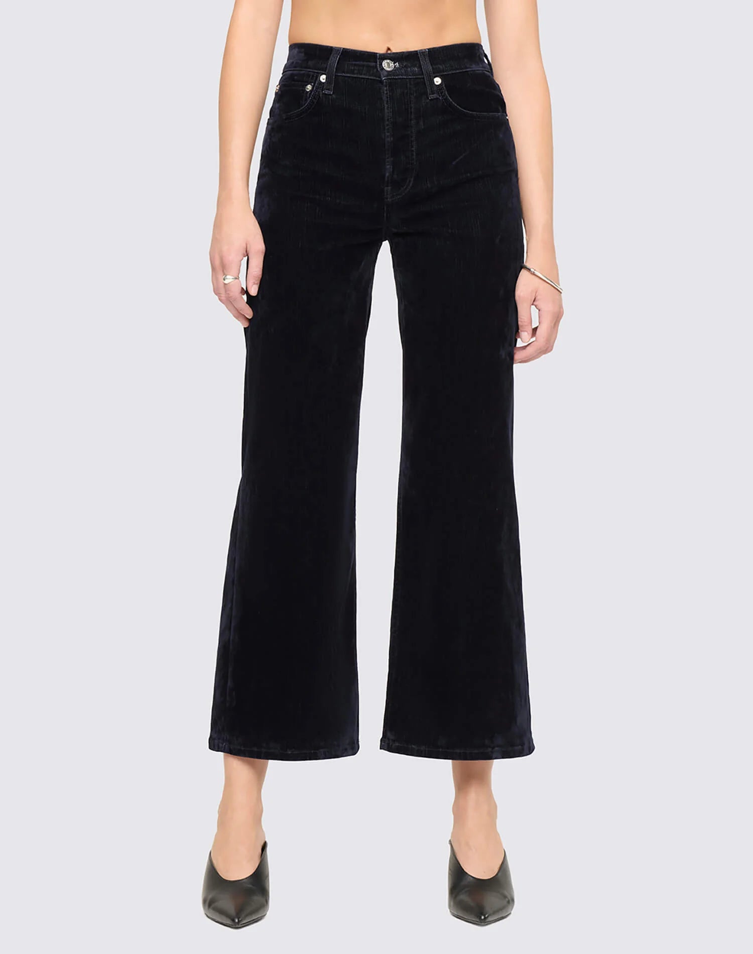 Re/Done Hight Rise Wide Leg Crop