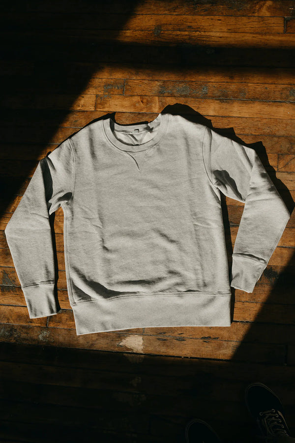 Wythe Cotton Crewneck Sweatshirt - Heather Grey