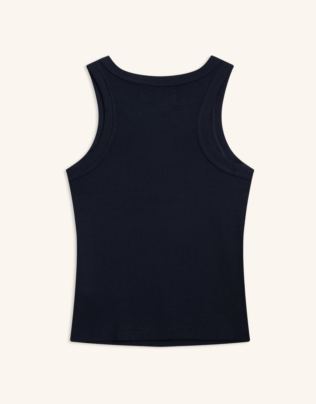 Maison Wheat Knoxville Ribbed Tank - Navy