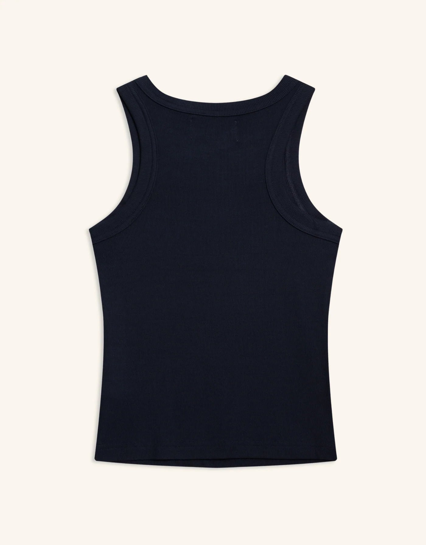 Maison Wheat Knoxville Ribbed Tank - Navy