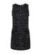 L'Agence Florian Tweed Shift Dress - Midnight/Mustard Plaid