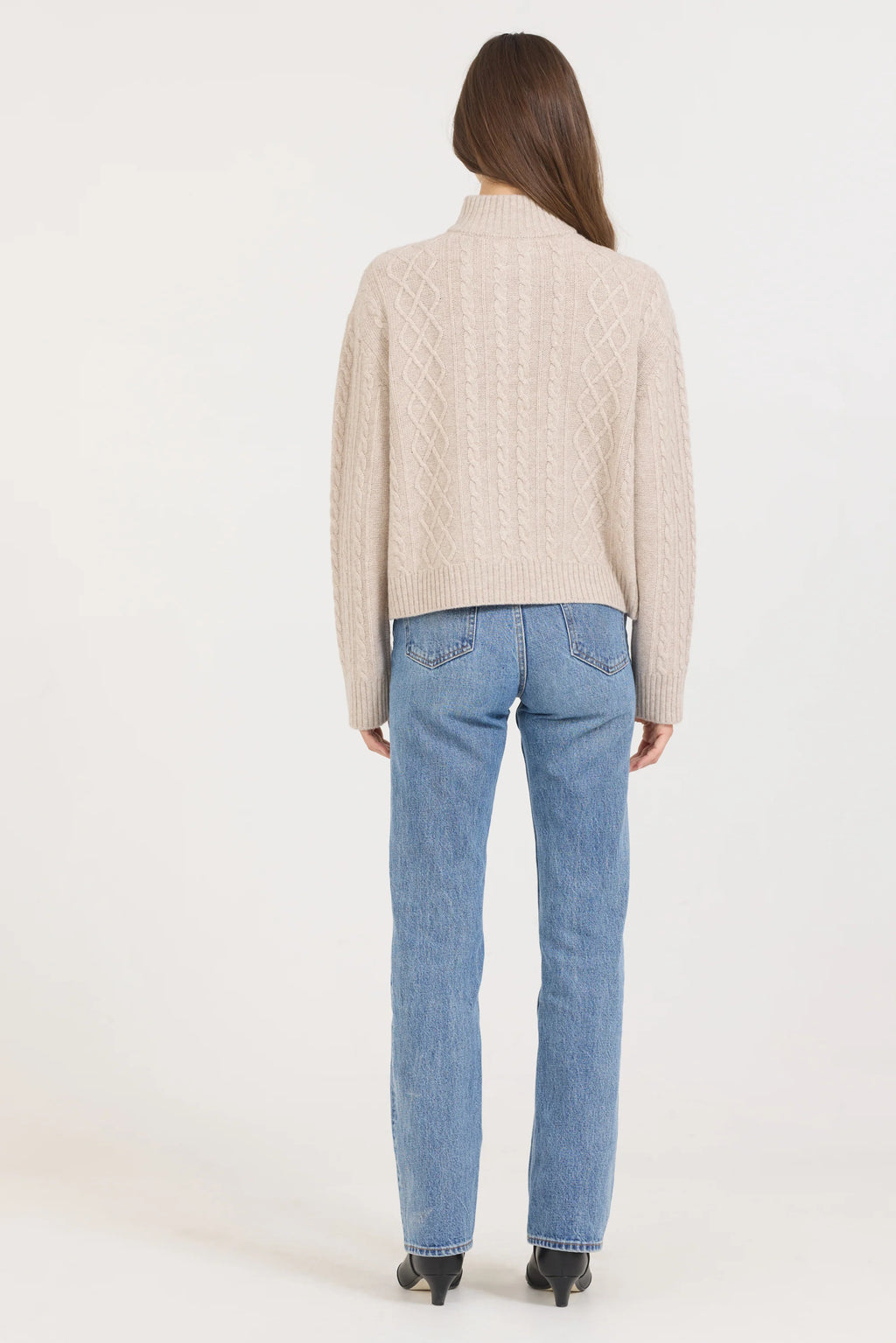 One Grey Day Lucia Pullover -Biscuit