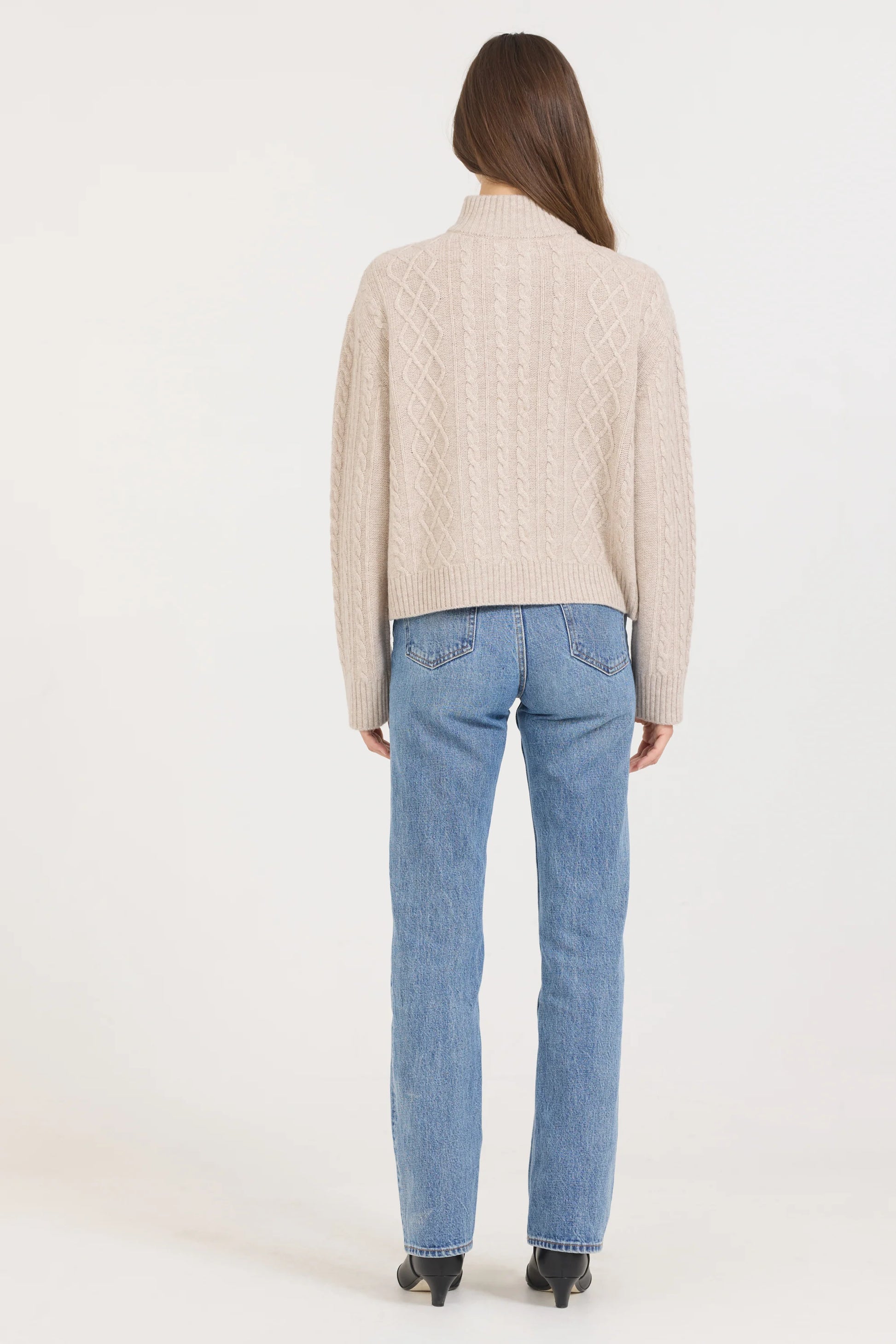 One Grey Day Lucia Pullover -Biscuit