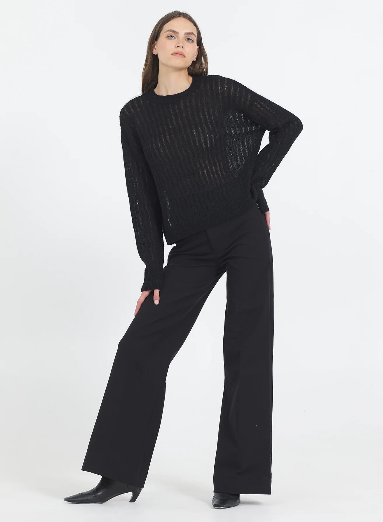 One Grey Day April Pullover - Black