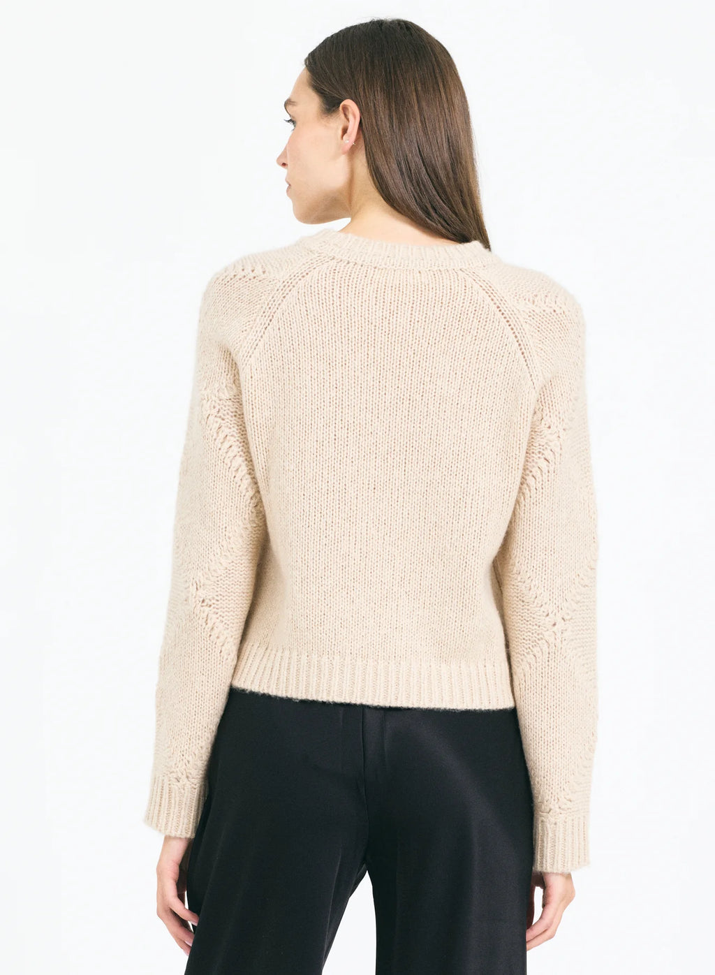 One Grey Day Agnes Crewneck - Sand Combo