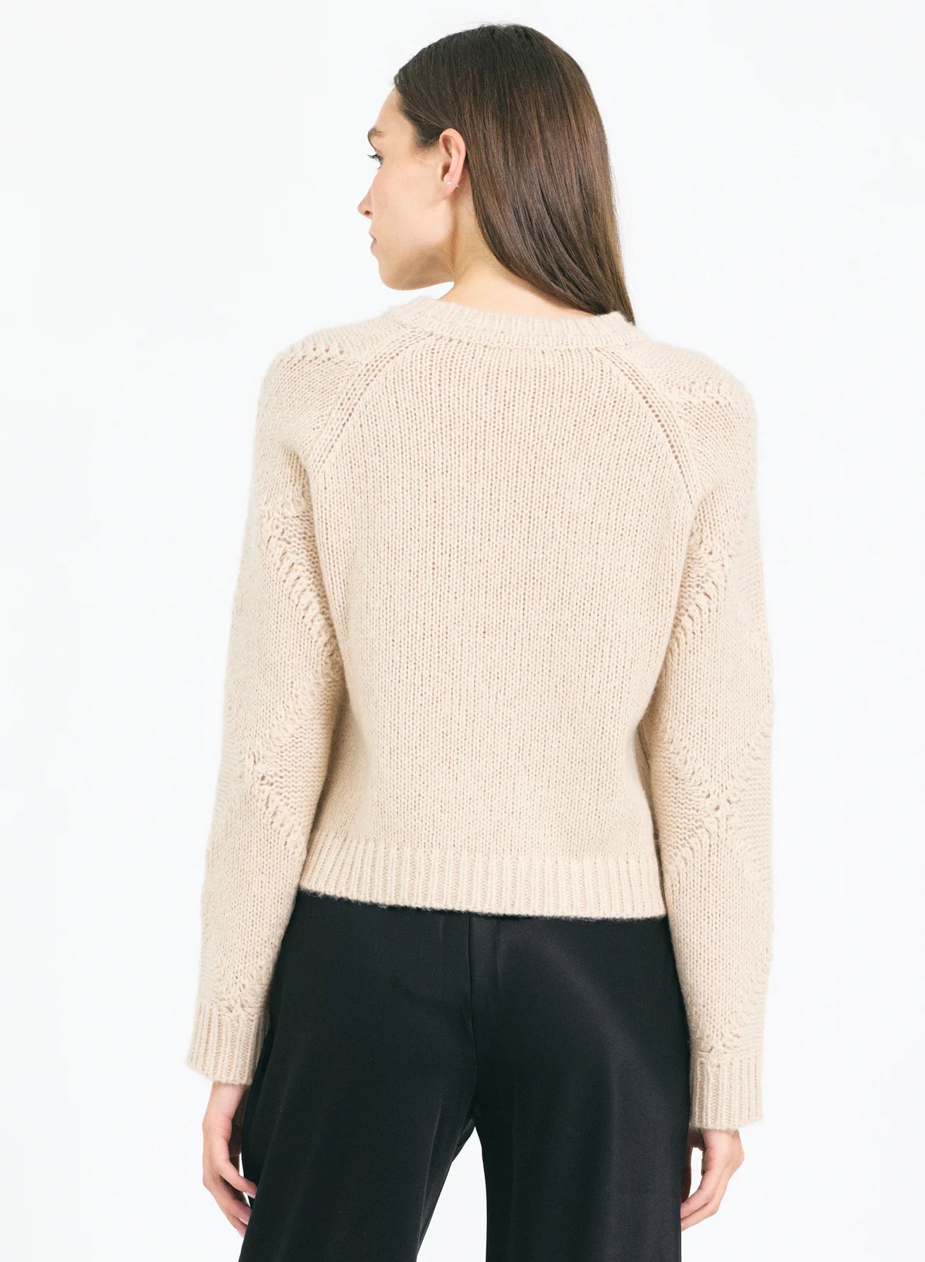 One Grey Day Agnes Crewneck - Sand Combo