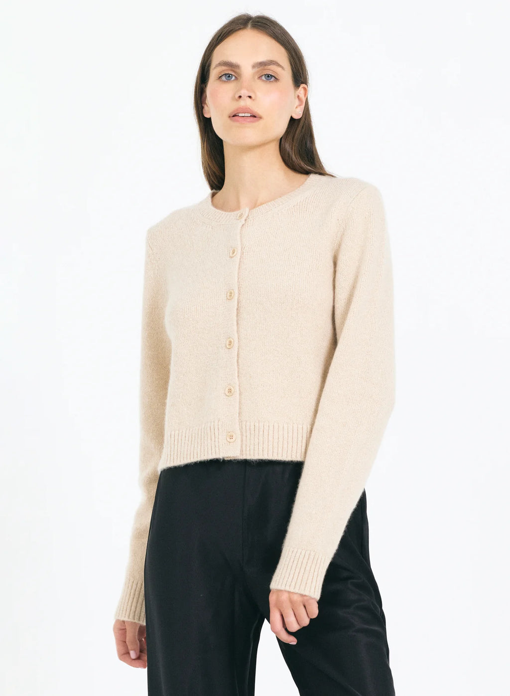 One Grey Day Heidi Cardigan - Glistening Sand