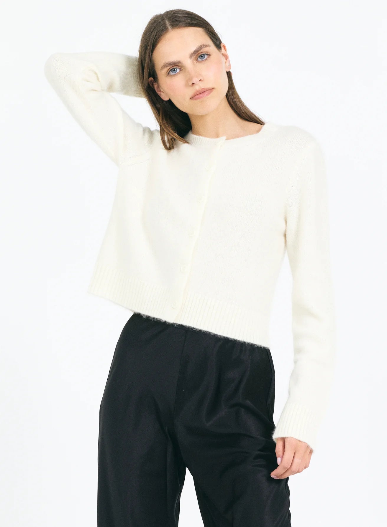 One Grey Day Heidi Cardigan - Ivory