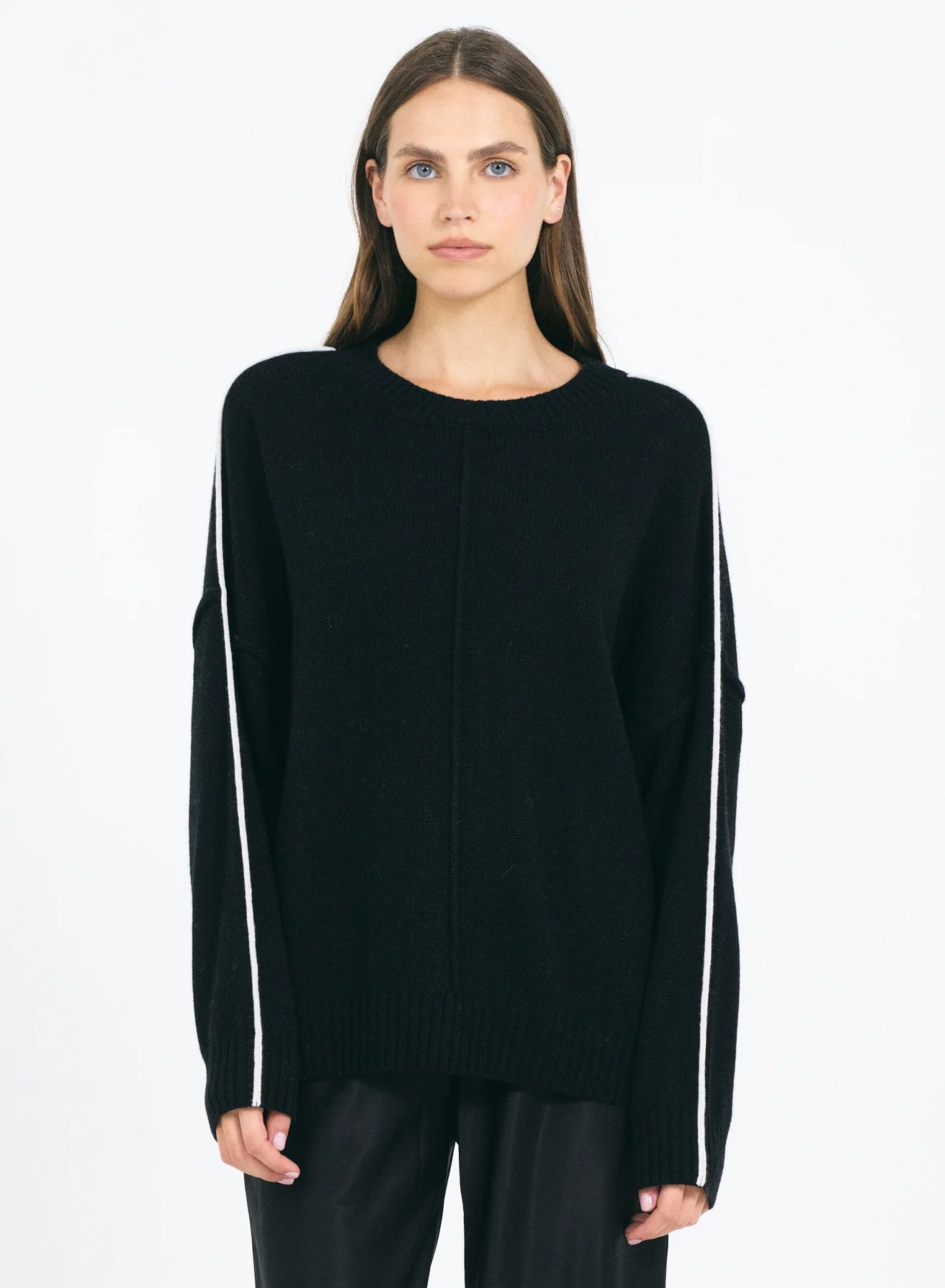 One Grey Day Greta Cashmere Crewneck