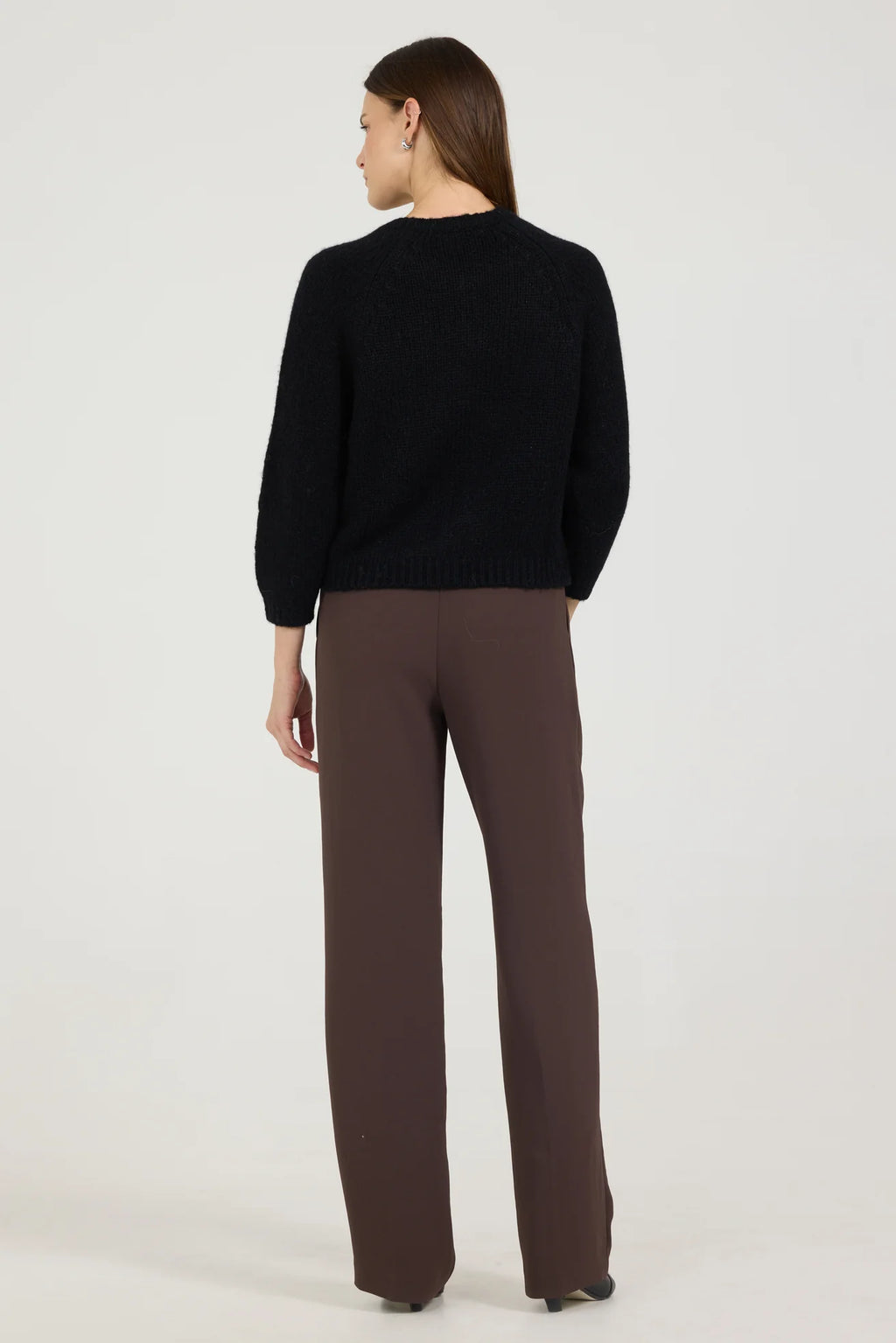 One Grey Day Eleanor Shrunken Cardigan - Black