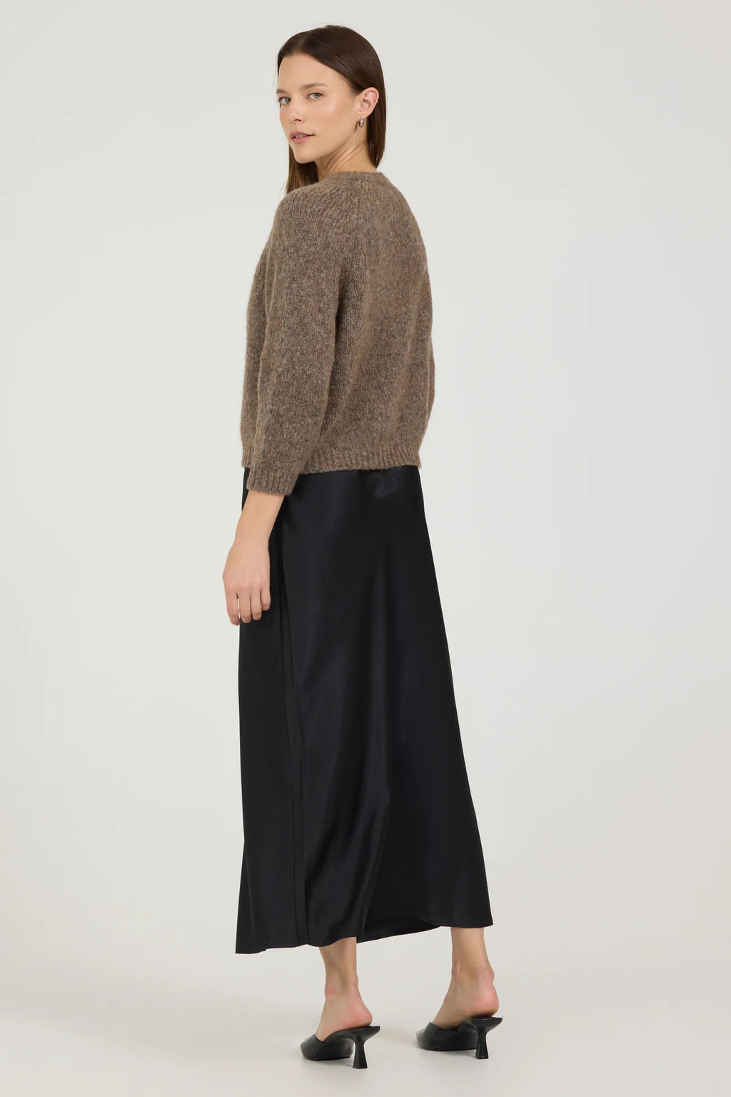 One Grey Day Eleanor Shrunken Cardigan - Husk