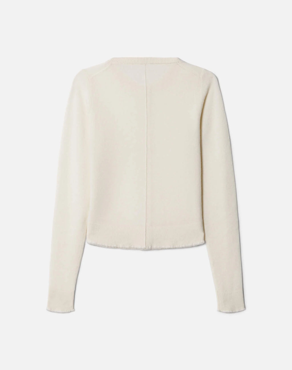 Re/Done Cashmere Crewneck Cardigan - Ivory