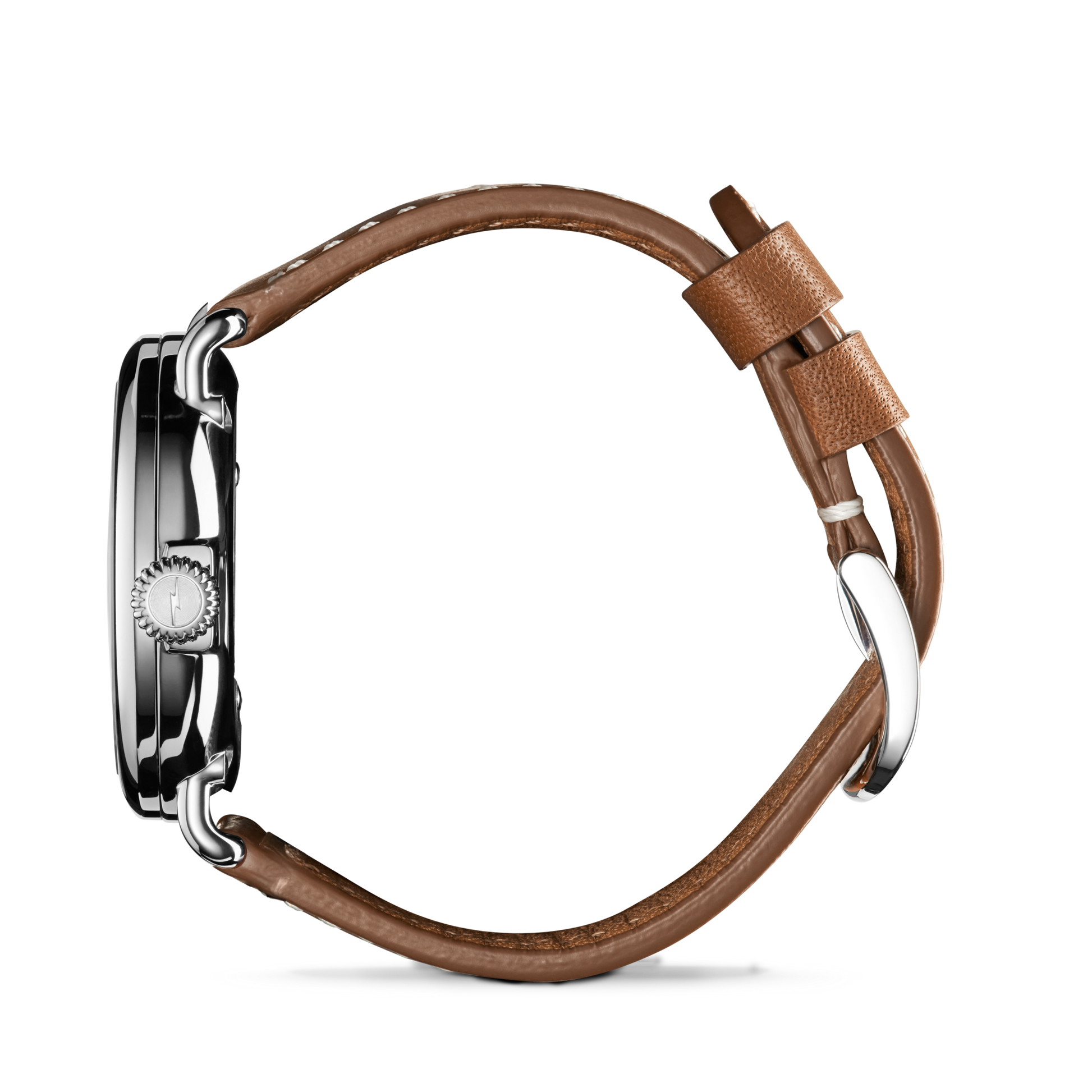 Shinola Runwell Watch 36mm - White/Tan Leather Straps