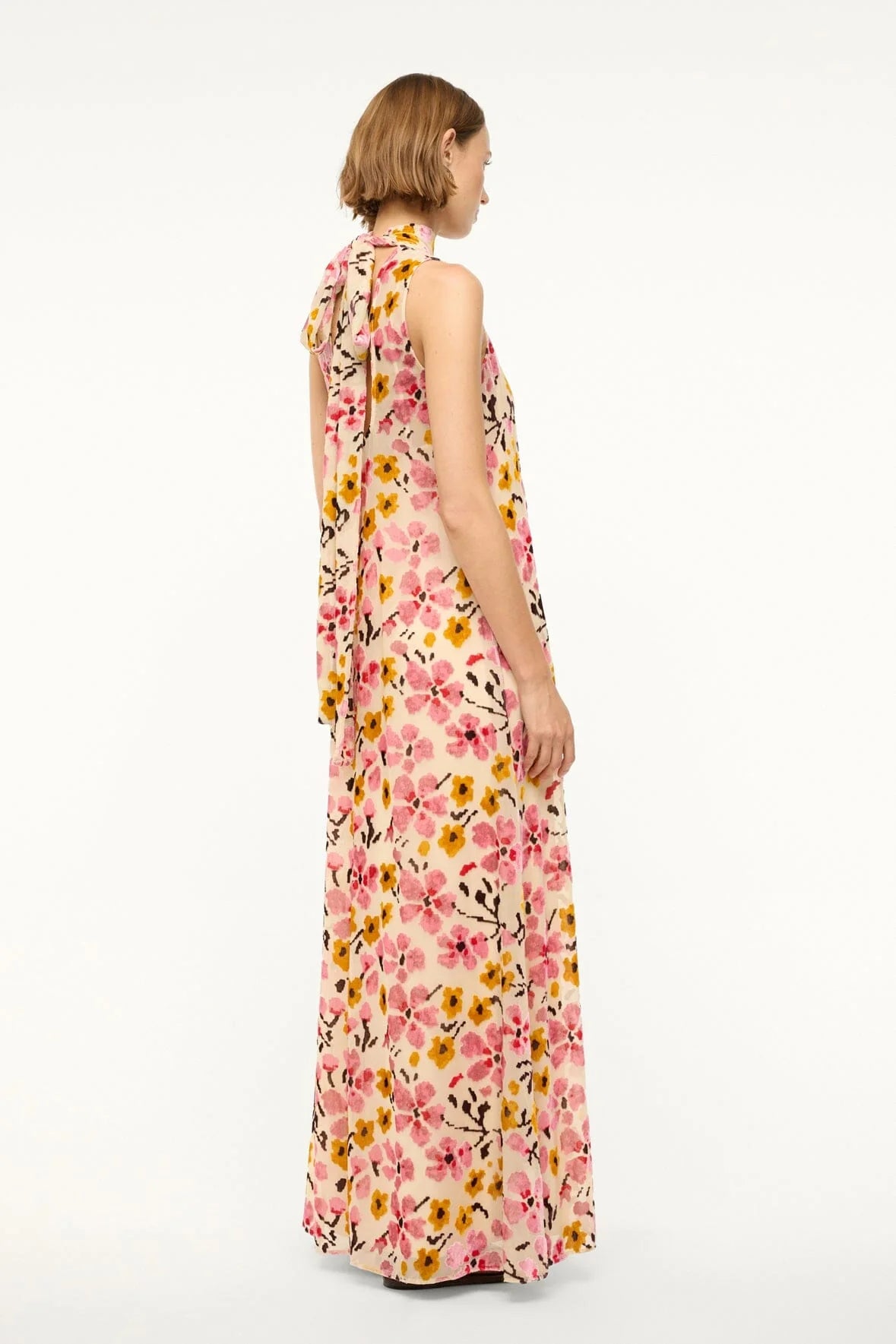 Staud Albee Dress Blossom Floral Tapestry