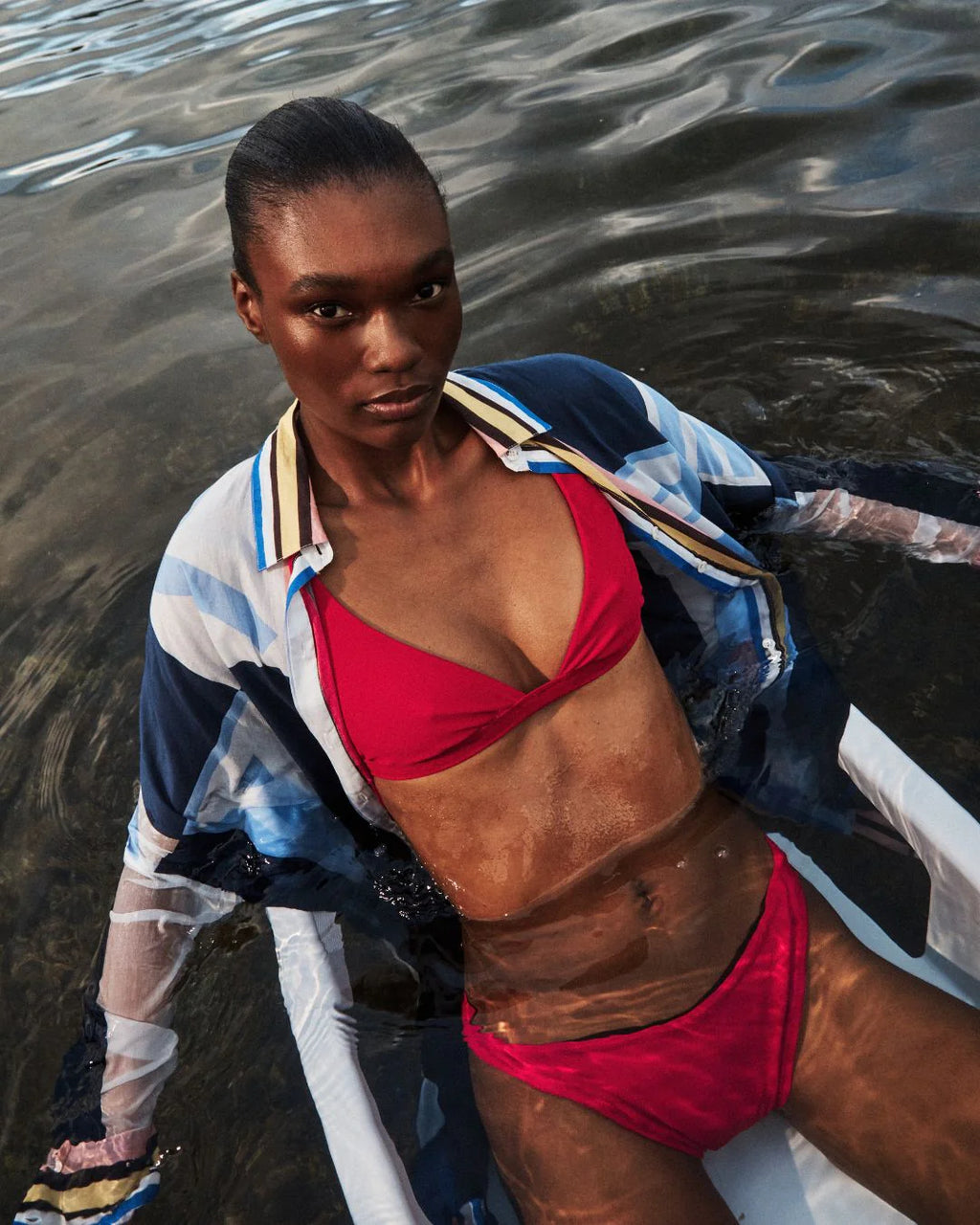 Ilio Nema Artemis Shirtdress - Blue Sarong Voile