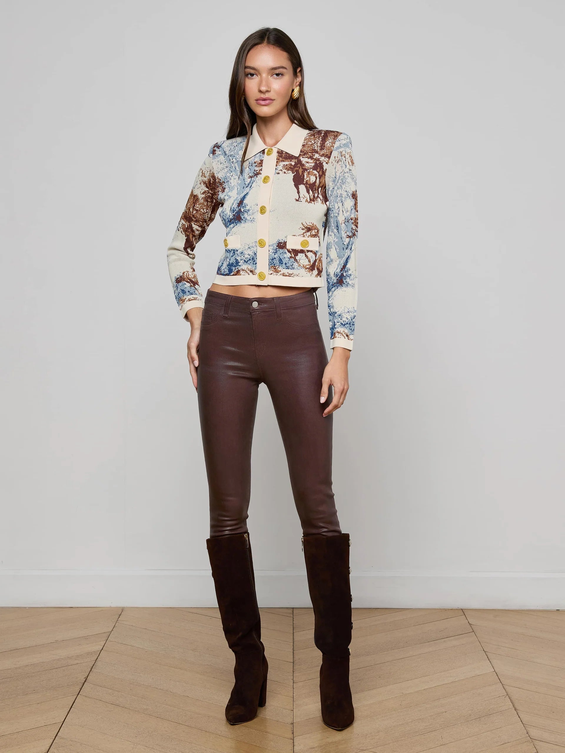 L'Agence Osiris Jacquard Cardigan