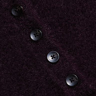 L'Agence Cirrus Cropped Polo - Dark Plum