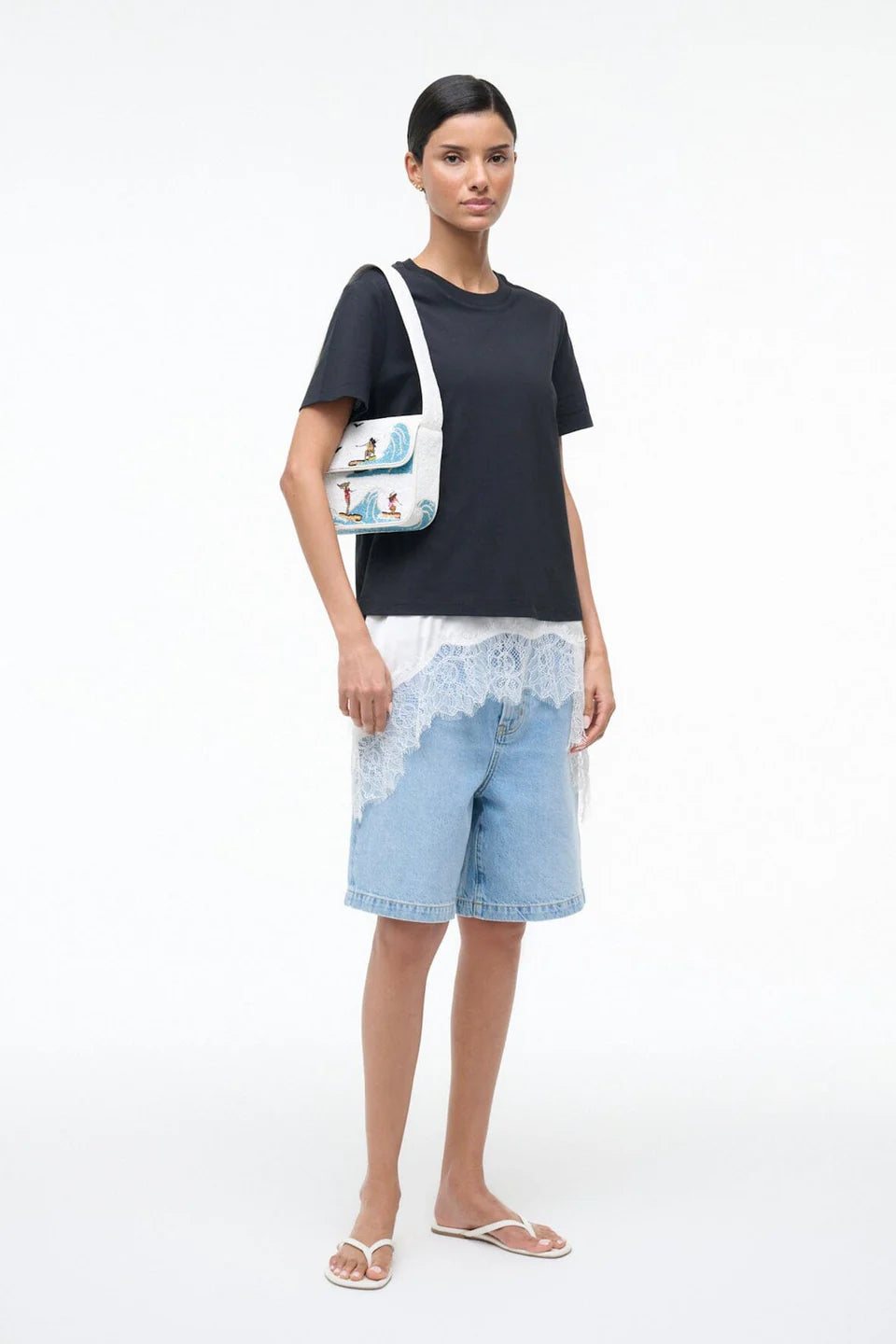 Staud Tommy Beaded Bag Surf Babes