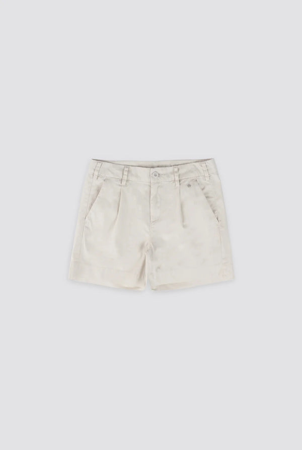 G1 Pleated Shorts - Egg Shell