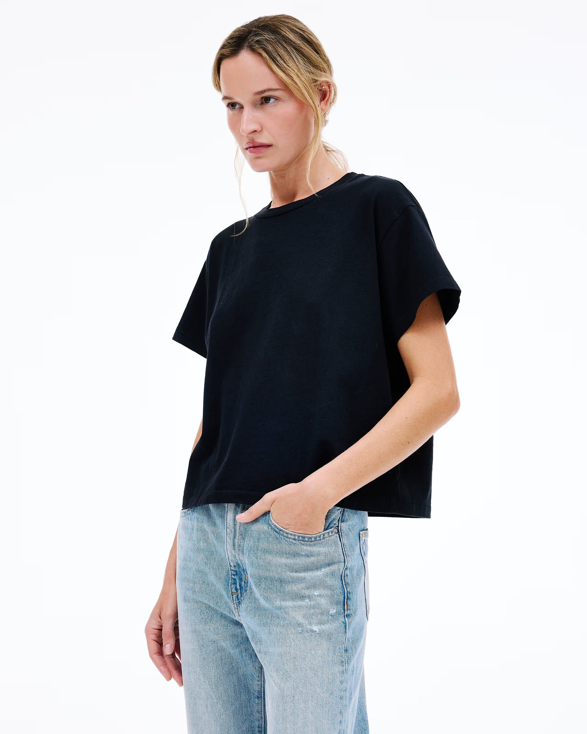 SLVRLAKE Square Tee Natural Raven