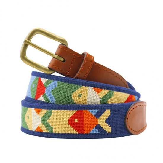 Smather & Branson Pompano Needlepoint Belt