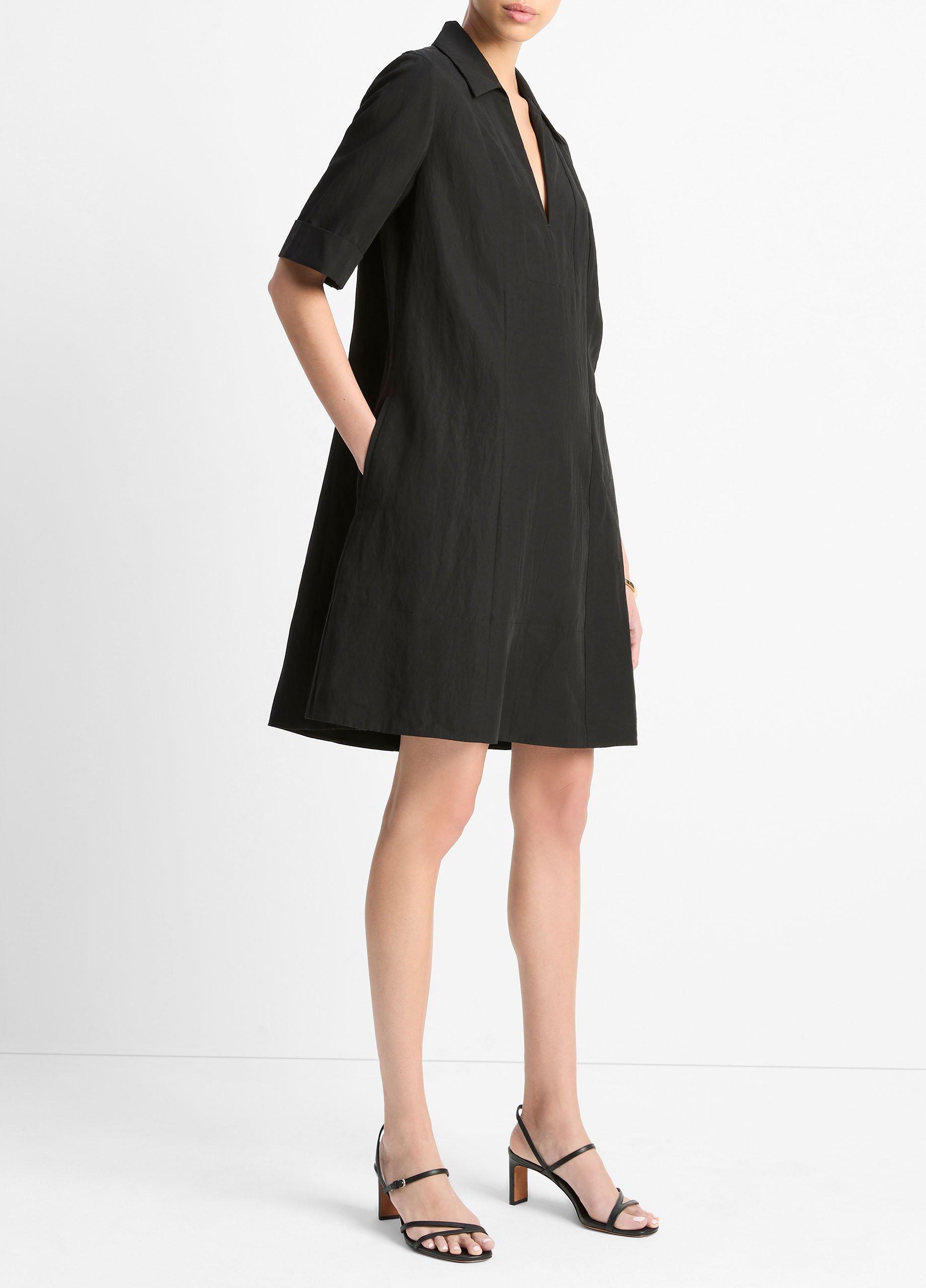 Vince Short A-Line Dress - Black