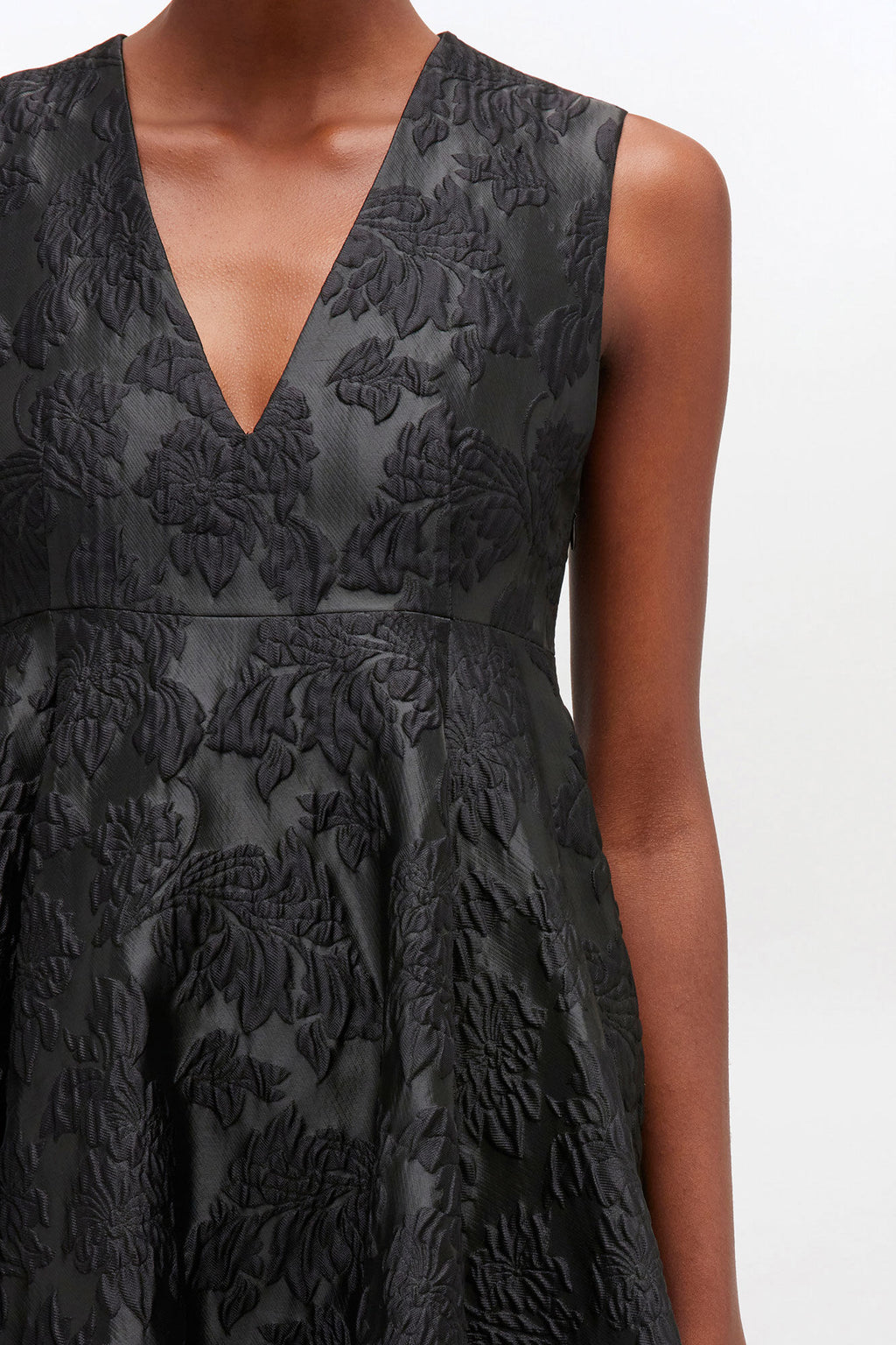 Ganni Satin Cloque Long Dress