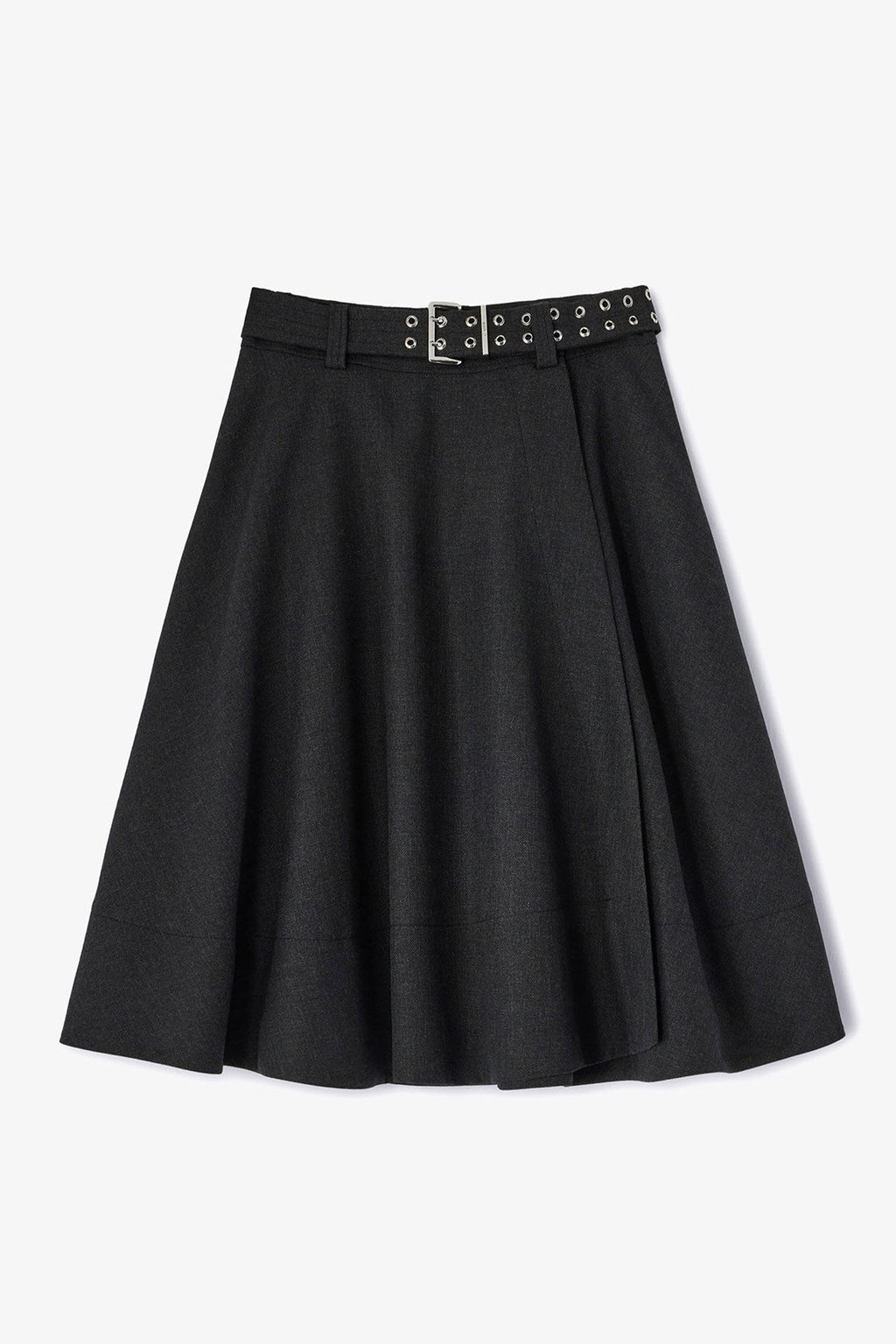 Ganni Wool Suiting Wrap Skirt -