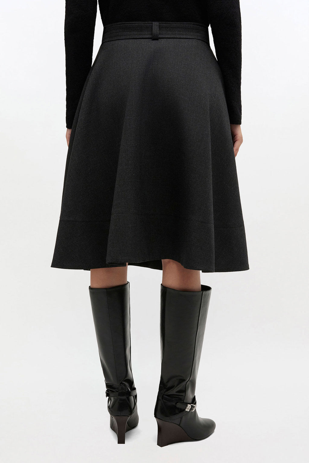 Ganni Wool Suiting Wrap Skirt -