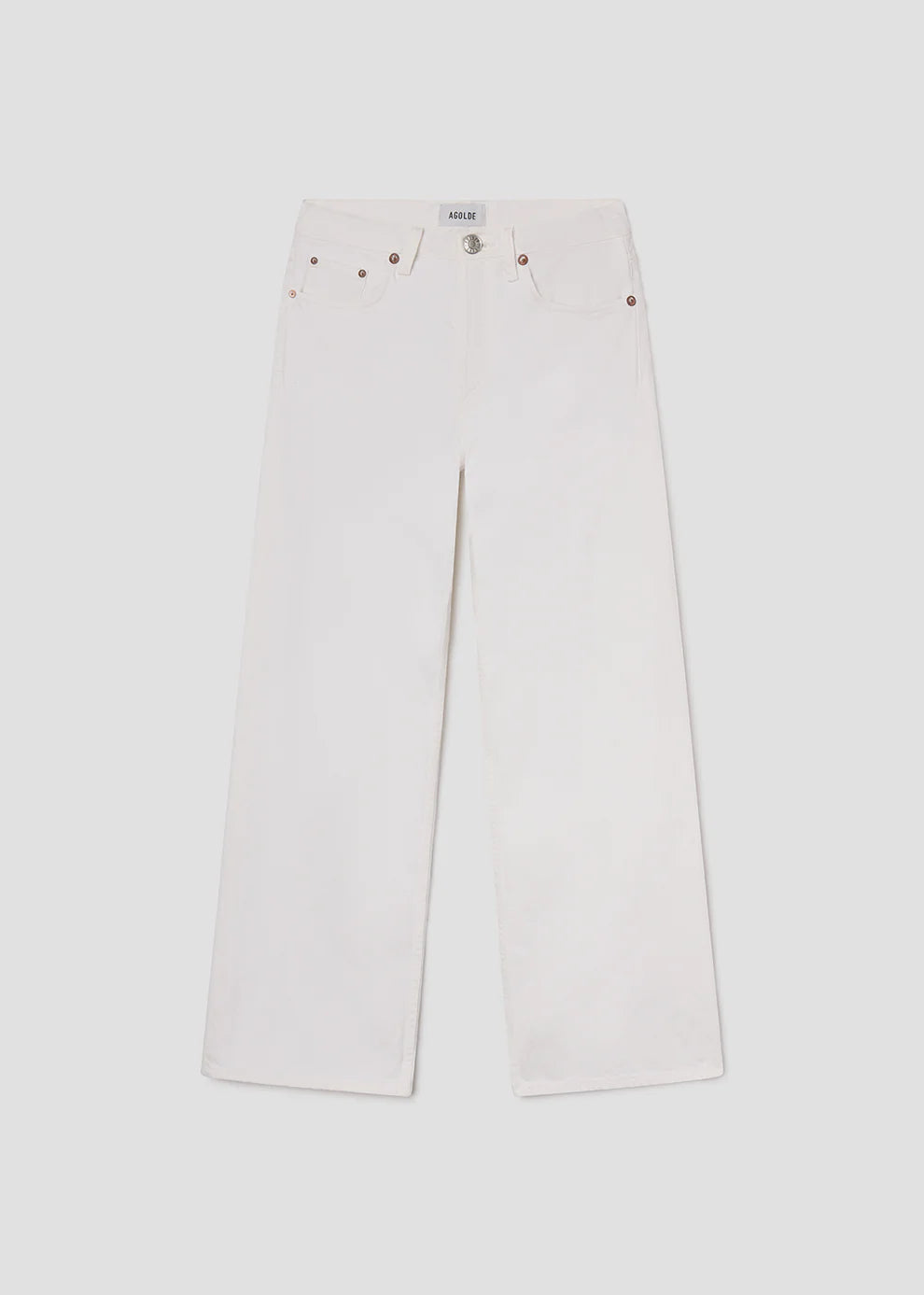 Agolde Arc Jean In Chalk White