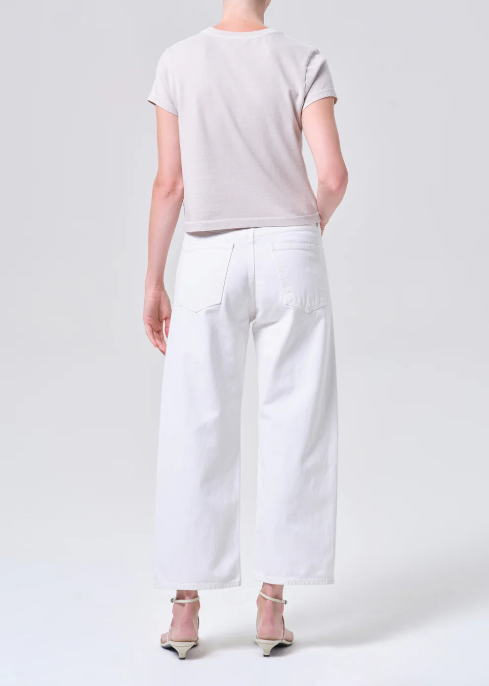 Agolde Arc Jean In Chalk White