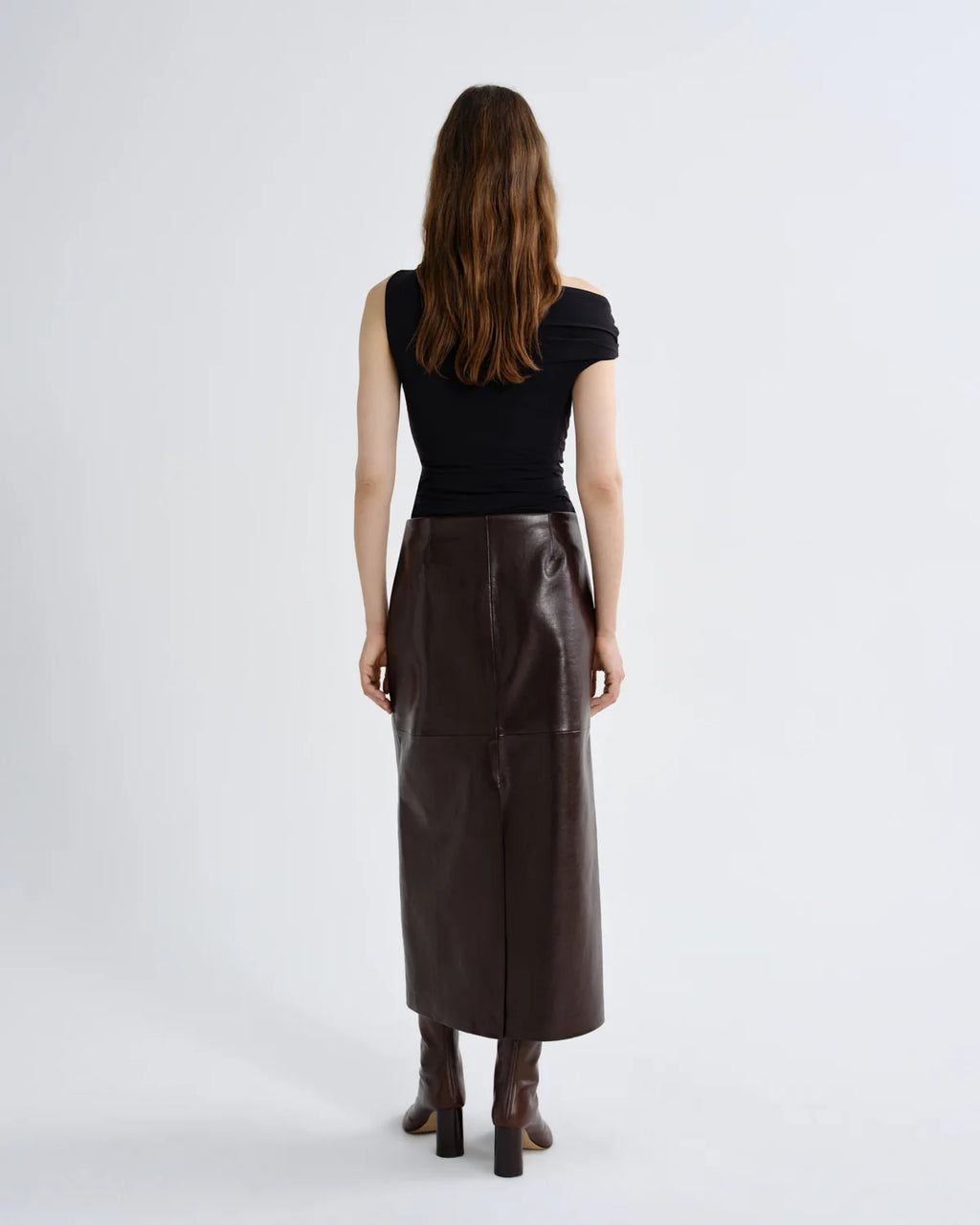 Agolde Hikson Skirt in Recycled Leather