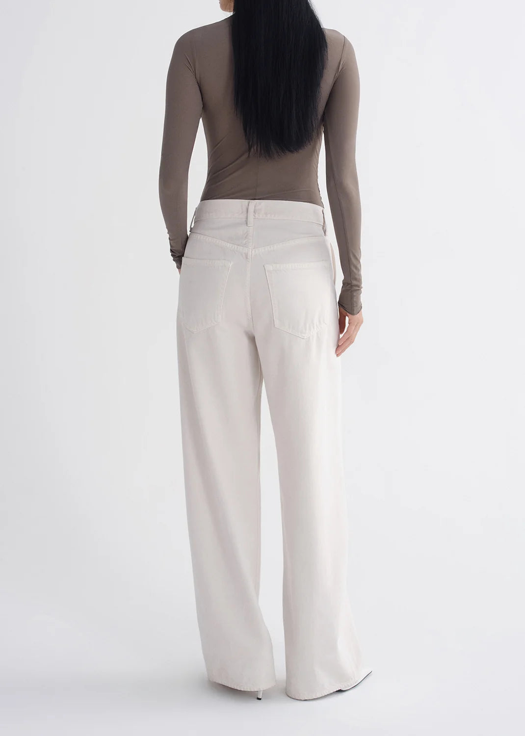 Agolde Low Curve Utility Jean Flyweight - In Bone