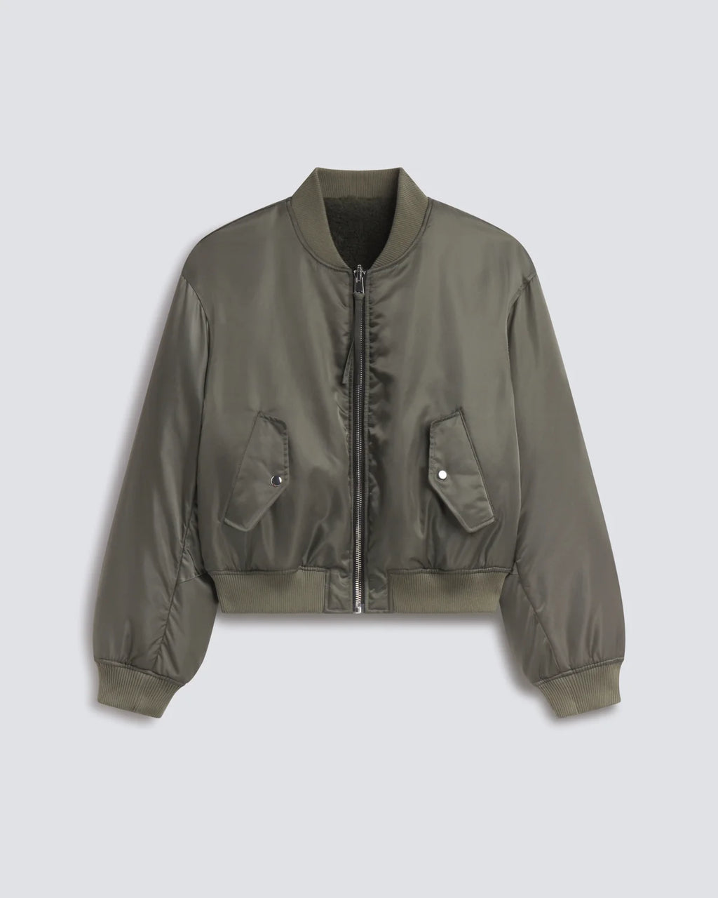 Agolde Frankie Reversible Bomber  - Fern