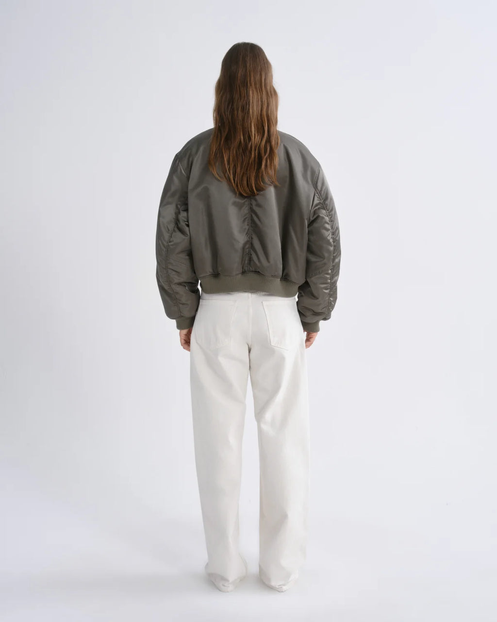 Agolde Frankie Reversible Bomber  - Fern