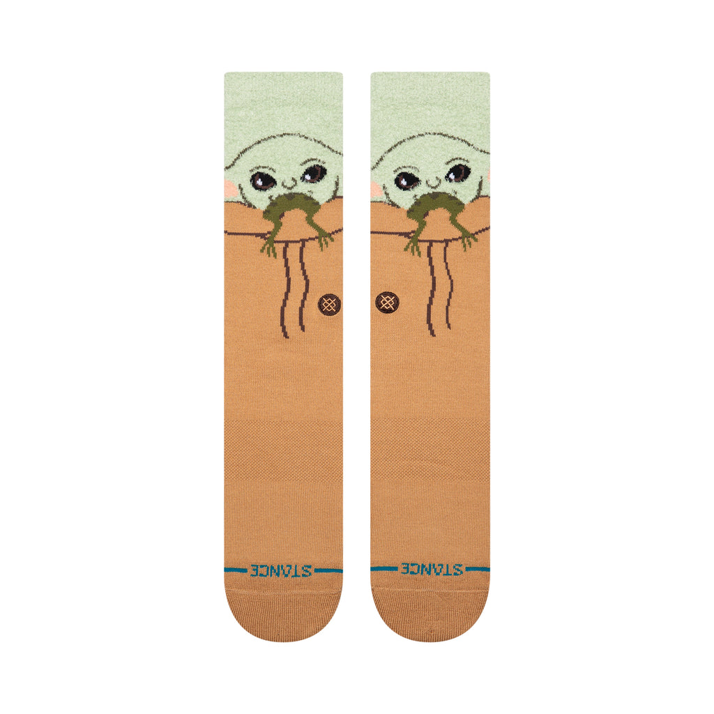 Stance Star Wars Poly Fuzzy Crew Socks - Grogu/Green