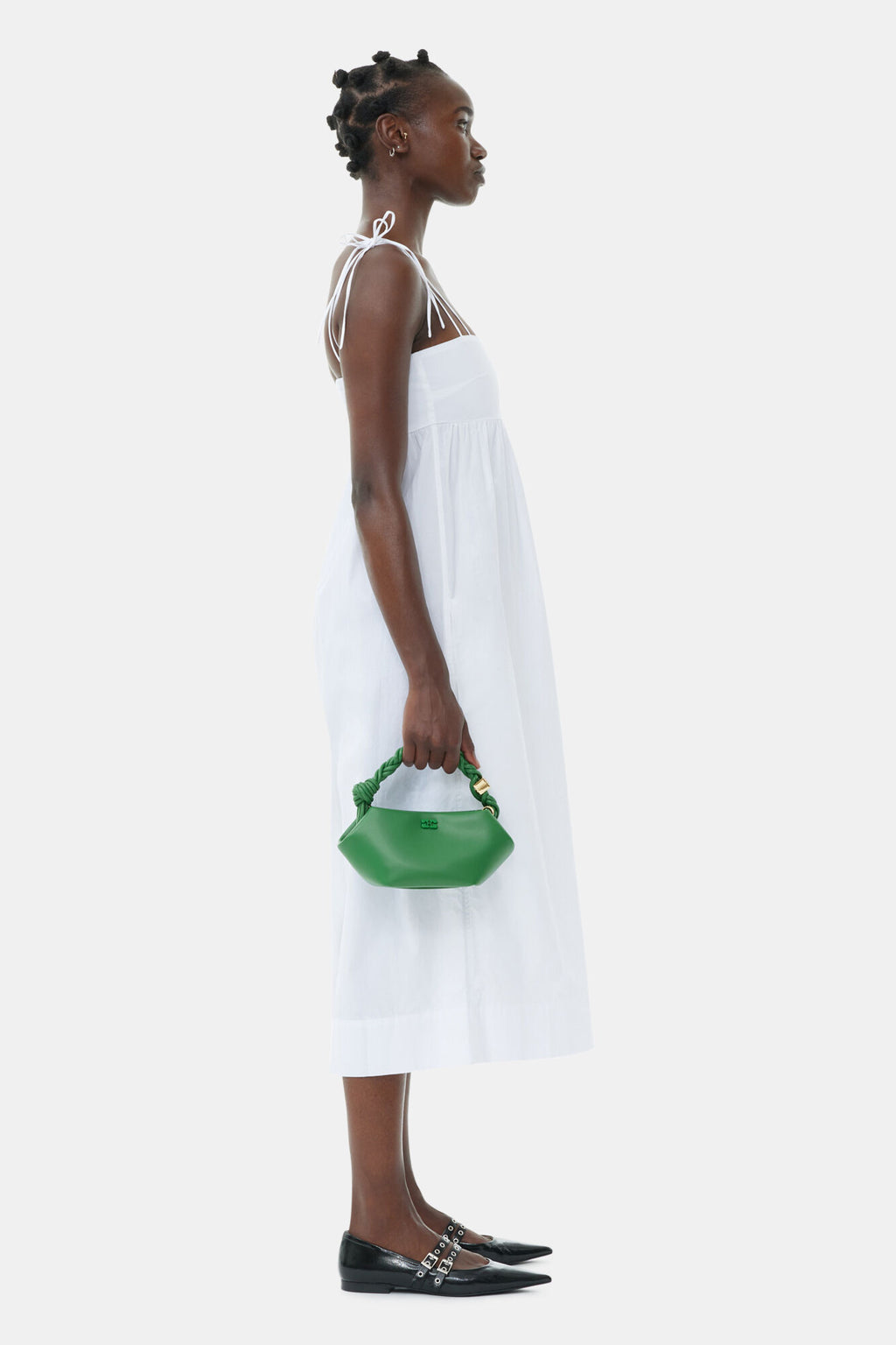 Ganni Green Mini Bou Bag